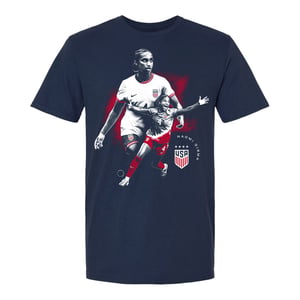 Unisex USWNT Naomi Girma Graphic Navy Tee / 3X