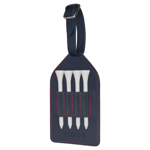 Leather Golf Tee Holder - Navy Blue