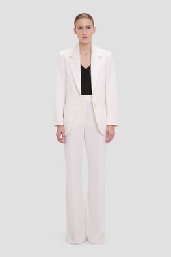 Victoria Beckham Katherine Jacket In Ivory - Size 16 UK