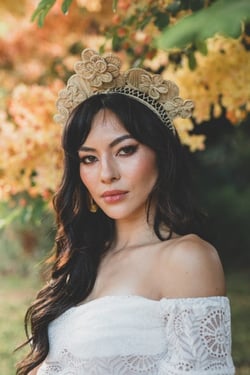 Plumeria Woven Headpiece