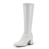DREAM PAIRS Women   s Wide Calf Square Toe Knee Boots