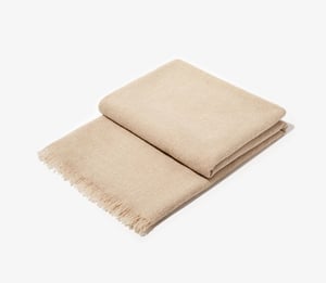 Eco Cashmere Throw - Natural Beige