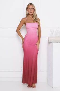 Glow From Moons Maxi Dress Pink
