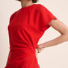 Red Asymmetric Naz Maxi Dress
