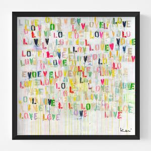 Live Love Art Print