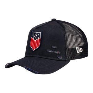 Men's New Era MNT 9Forty Trucker Tear A-Frame Navy Hat