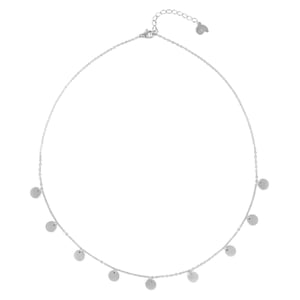 Multi Circles Necklace Silver