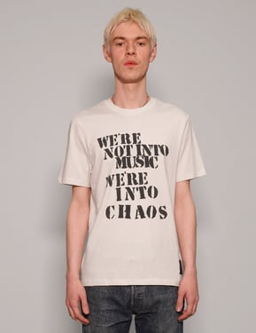 We're Into Chaos' T-Shirt in Ecru