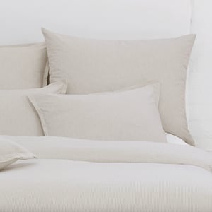 Luke 28" X 36" Large Decorative Bed Pillow With Insert   Natural