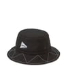 Gramicci x And Wander Zigzag Stitch Hat Black