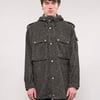 IMMORTAL Hooded Parka in Tweed Charcoal and Black