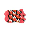 Have Fun Yellow/Red - Red Low Sock