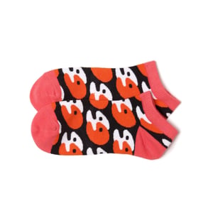 Have Fun Yellow/Red - Red Low Sock