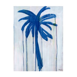 Indigo Palms Art Print