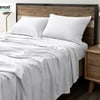 QE Home Hemp Touch Sheet Set in White, Queen