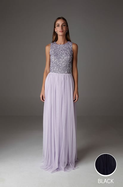 INES MAXI SKIRT BLACK