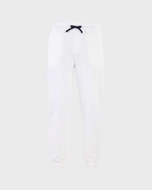 Vilebrequin - Men Jogger Cotton Pants Solid - Pant - Clement - White - Size M