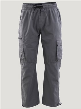 Brave Soul Rip Stop Cargo Pant - Grey - 36