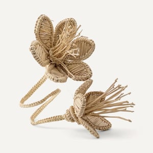 Jasmin Handwoven Iraca Palm Napkin Rings - All-Natural Palm