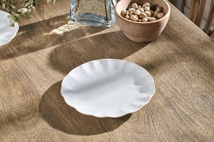 nkuku Aruvi Side Plate | Tableware | One Size | Cream
