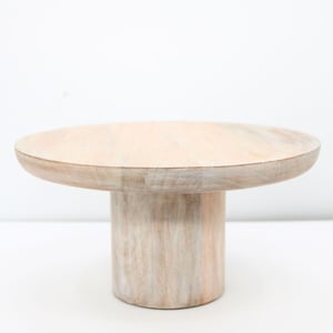9.5" Mango Wood Cake Stand