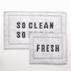 Clean & Fresh Bath Mat Set - White