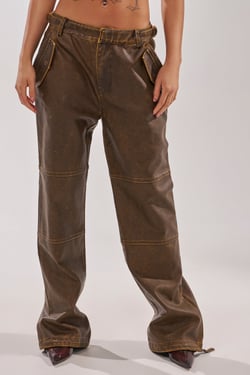 AKIRA All Around The City Trouser Pants | Brown | Size 1X