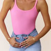 BASE Luxe Rib Weekender Cami Top Pink
