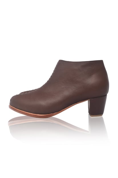 Monte Carlo Leather Booties Heel 5 cm (Sz. 11)