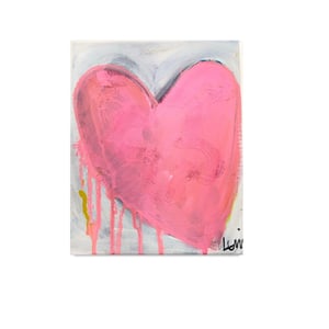 Mini Heart in Pink Original Painting