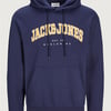 Jack & Jones Caleb Varsity Sweat Hood - Navy - M