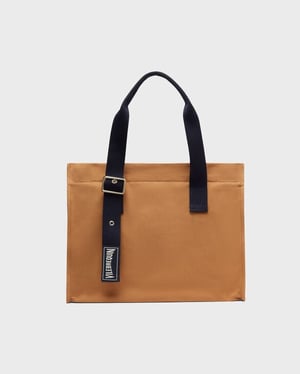 Vilebrequin - Small Cotton Beach Bag Solid - Beach Bag - Bagmu - Brown - Size OSFA