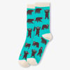 Women's Brown Bears Crew Socks