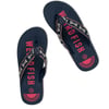 Weird Fish Hamdon Jacquard Flip Flop Navy Size 7