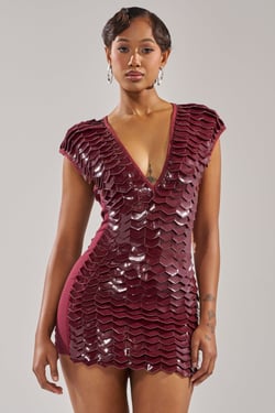 AKIRA Crazy In Love Scale Mini Dress | Size 1X