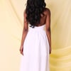 THE LYRA FLOATY MIDI DRESS WHITE