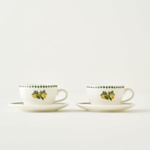 Lemoncello Porcelain Tea Cup (Set of 2)