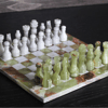 Green Onyx Marble Chess Set - 16"