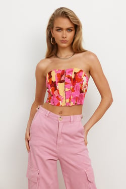 Loving It All Crop Top Pink