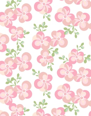 Graphic Flower' Wallpaper by Tea Collection - Pink - Traditional / 27 in. x 27 ft.