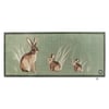 Rabbit 1 Green Washable Runner - 65x150cm