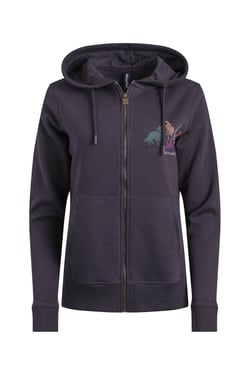 Weird Fish Franchises Graphic Full Zip Hoodie Midnight Size 10