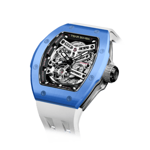 TSAR BOMBA Men's Automatic Watch | Blue | Skeleton Mechanical Wristwatch | Stainless Steel Case | 5ATM Waterproof Luxury Sports Watch | Atomic TB8218