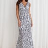 Picked Flowers Maxi Dress White