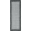 Borders Wool Runner Grey - 67x200cm