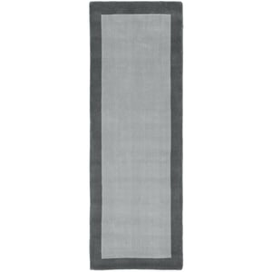 Borders Wool Runner Grey - 67x200cm