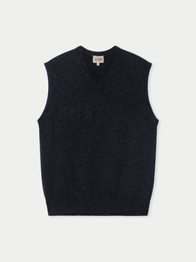 Timeless V-Neck Cashmere Vest - 2XL / charcoal / MK0313-0075/0000
