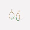 Poseidon Green Earrings