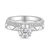 Jeulia Minimalist Polygonal Solitaire Ring Set