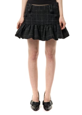 MELTON PEPLUM SKIRT - XL